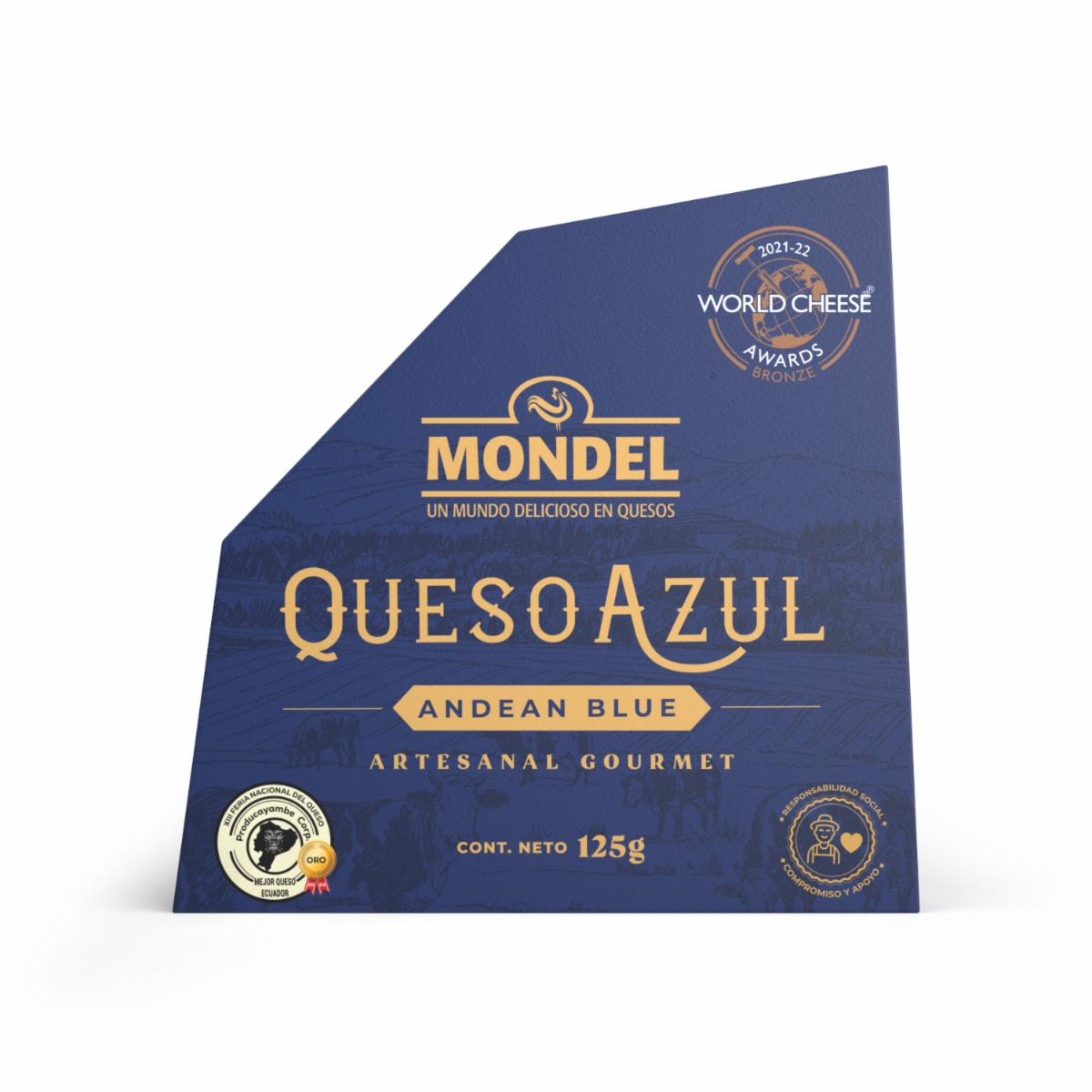 Queso Azul Andean Bleu Artesanal Gourmet MONDEL 125 G