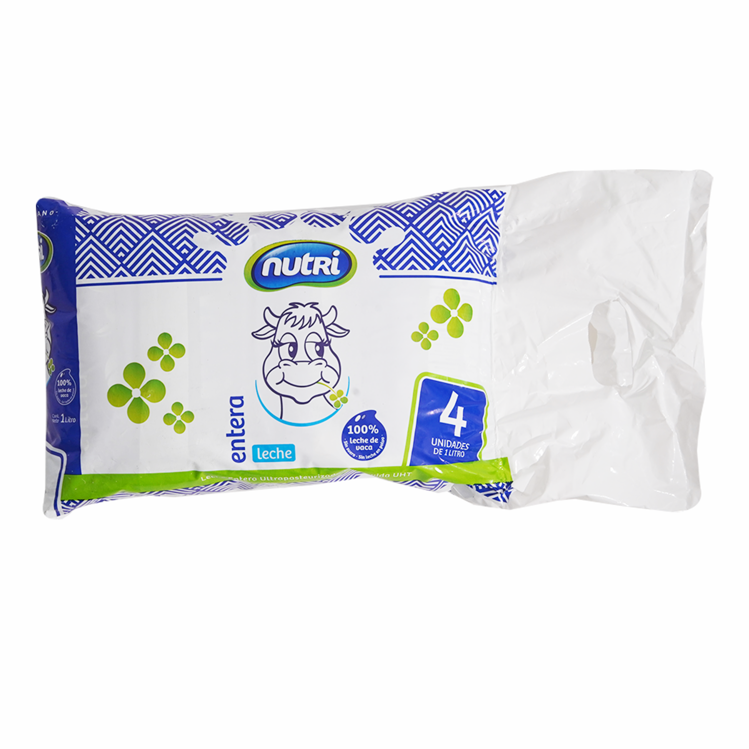 Leche Entera UHT NUTRI 4 X 1000 ml