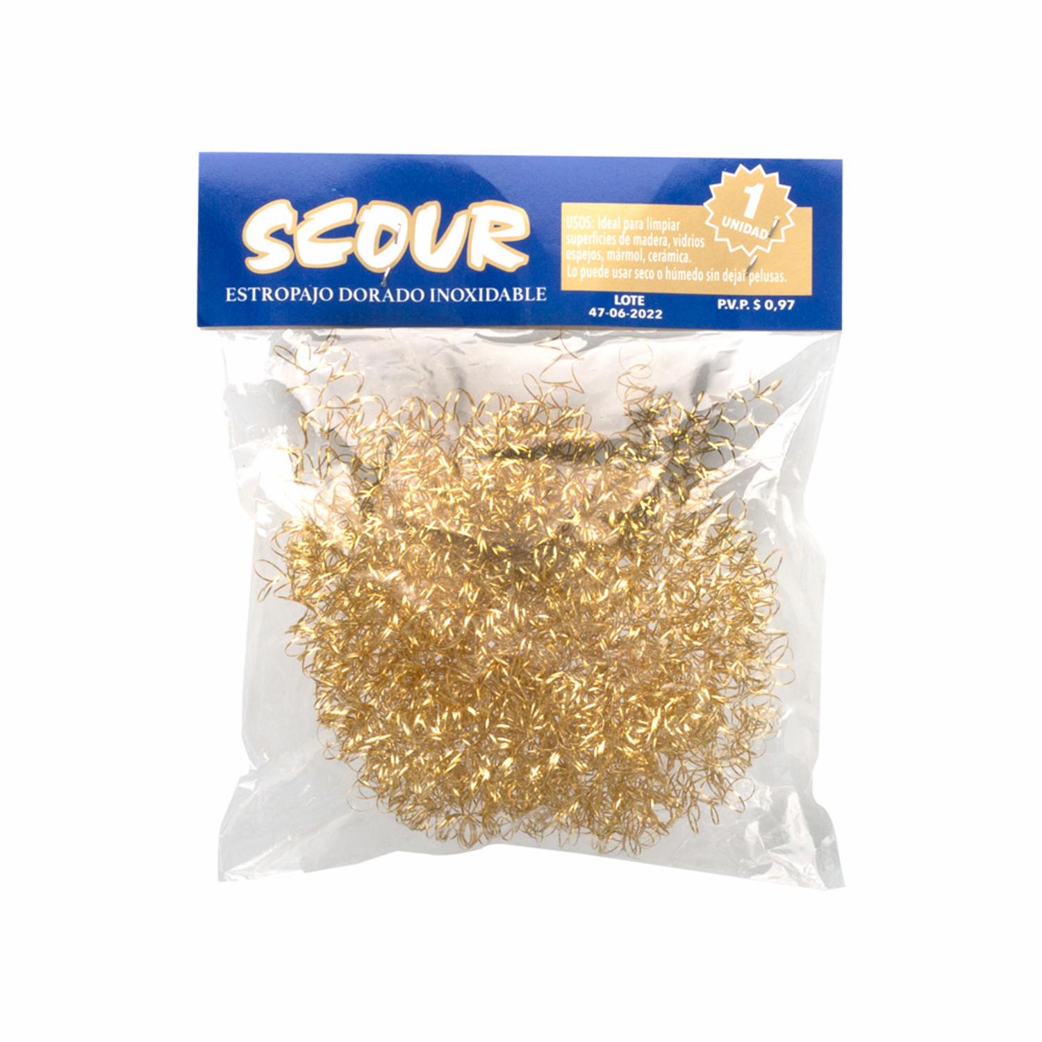 Estropajo Inoxidable Dorado SOLEX Unidad