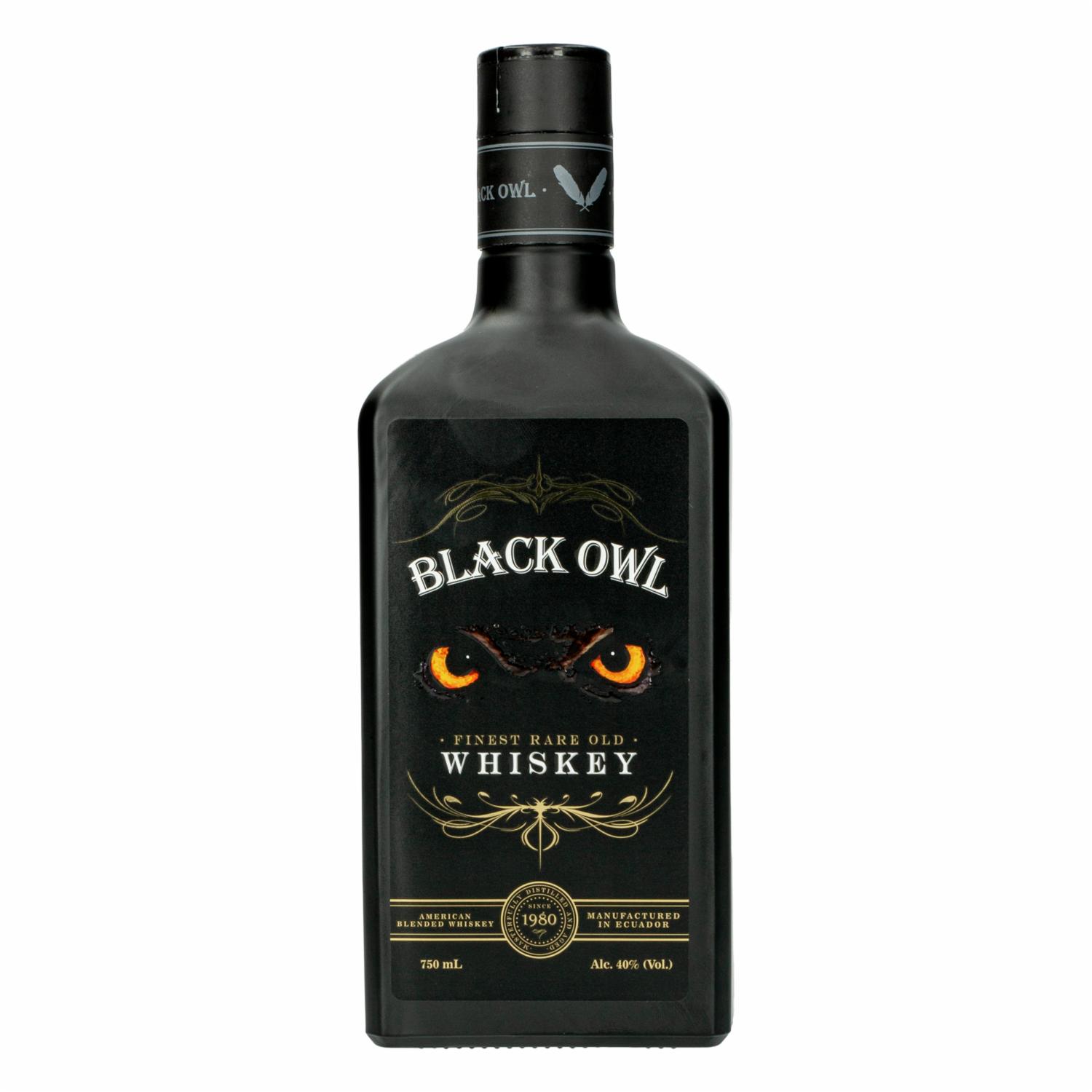 Whisky Blended Black Owl Botella