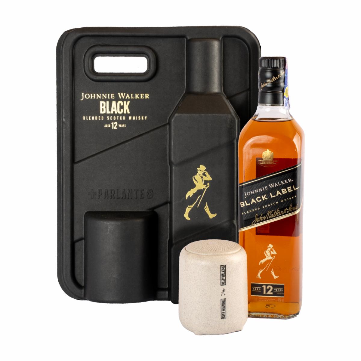 Whisky Black + Speaker Johnnie Walker 750 Ml + Speaker
