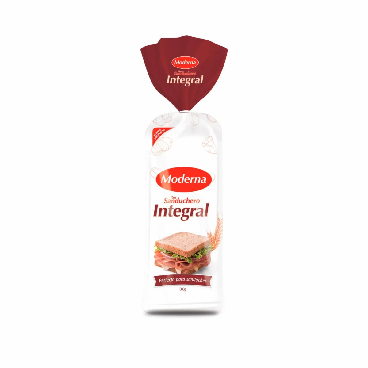 Pan Sanduchero Integral Familiar MODERNA 800 G