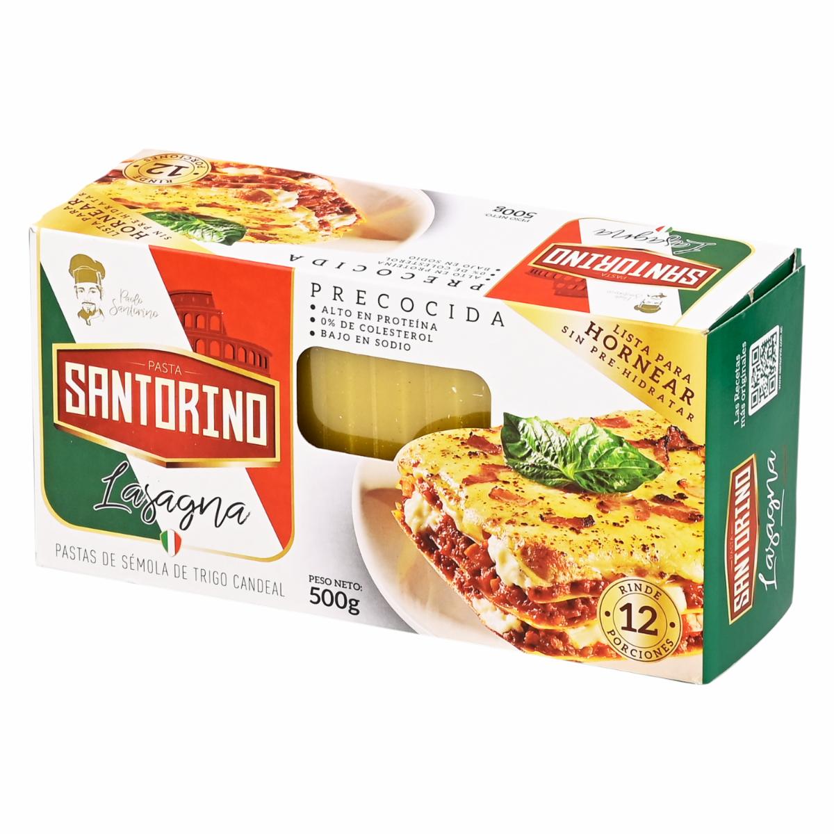 Lasagna Láminas SANTORINO 500 g