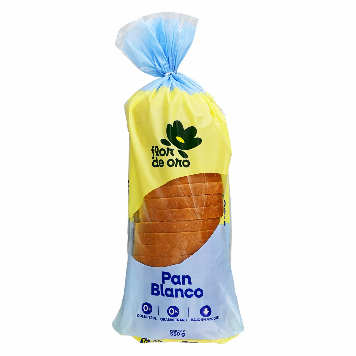 Pan Blanco Cortado FLOR DE ORO 550  G