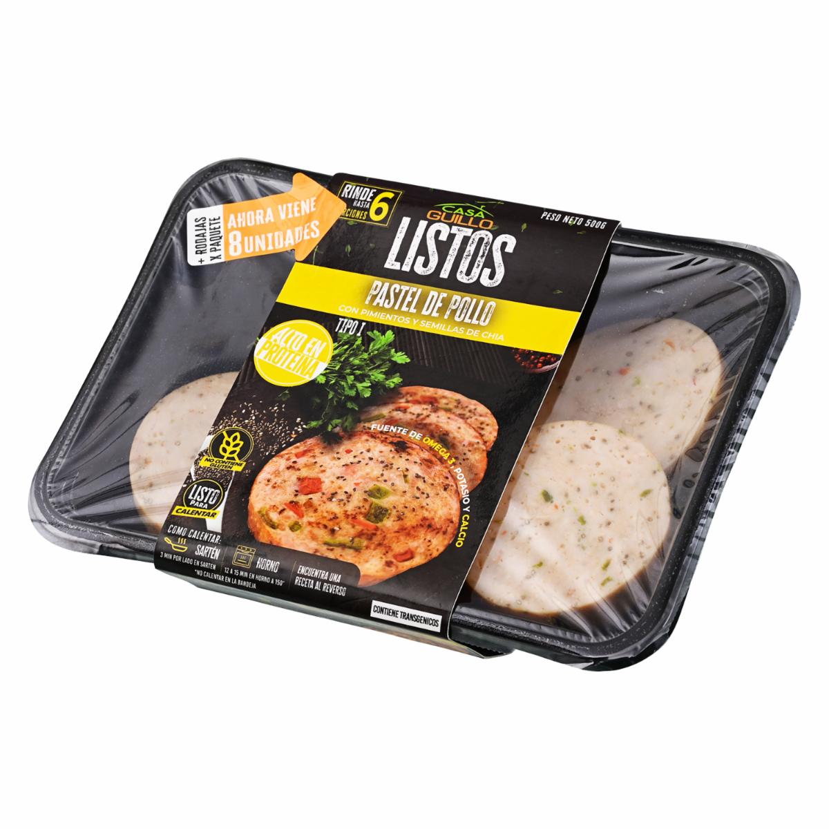 Pastel De Pollo Tipo 1 Alto En Proteína CASA GUILLO 500  G