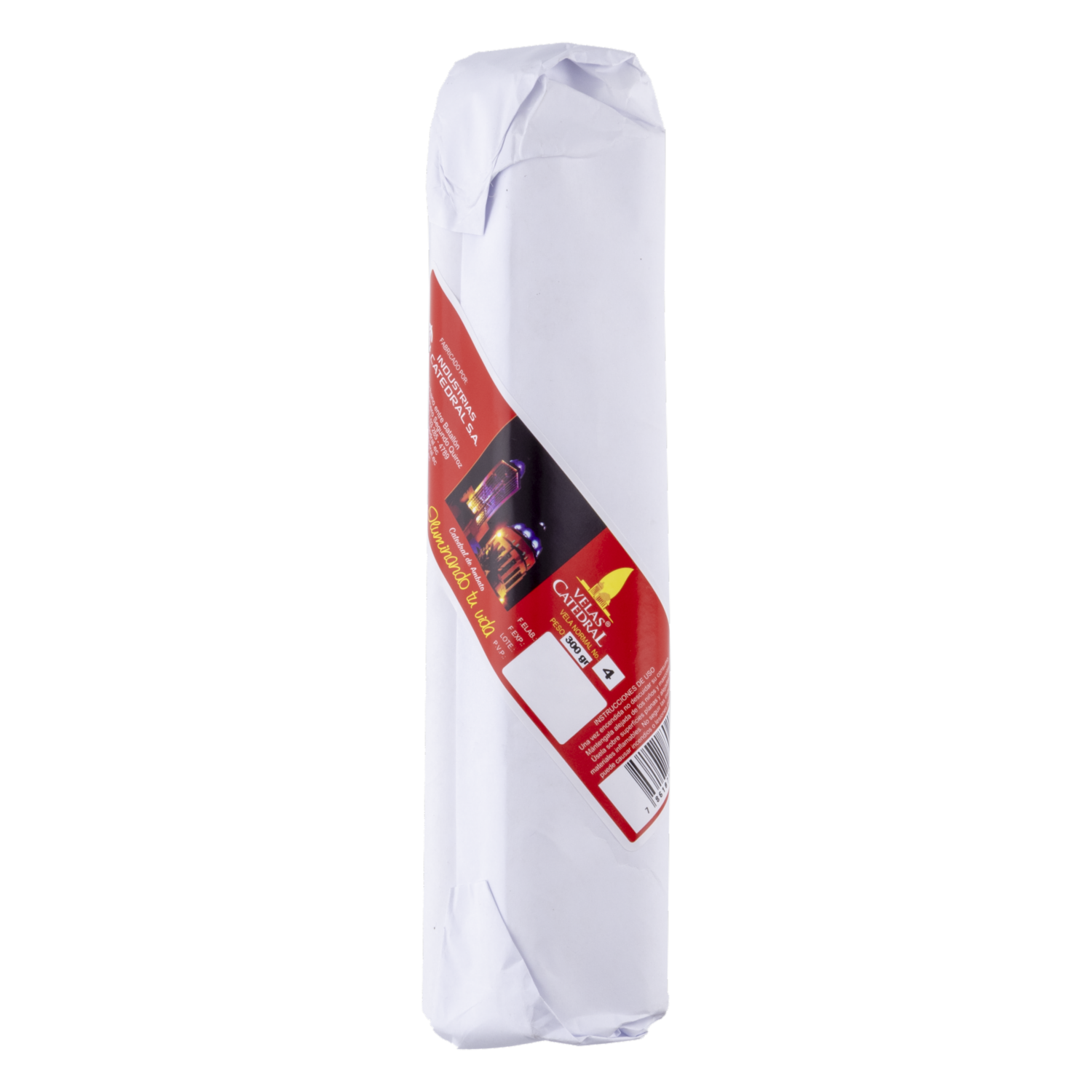 Vela #4 300 Gr 22Cm CATEDRAL 4 U