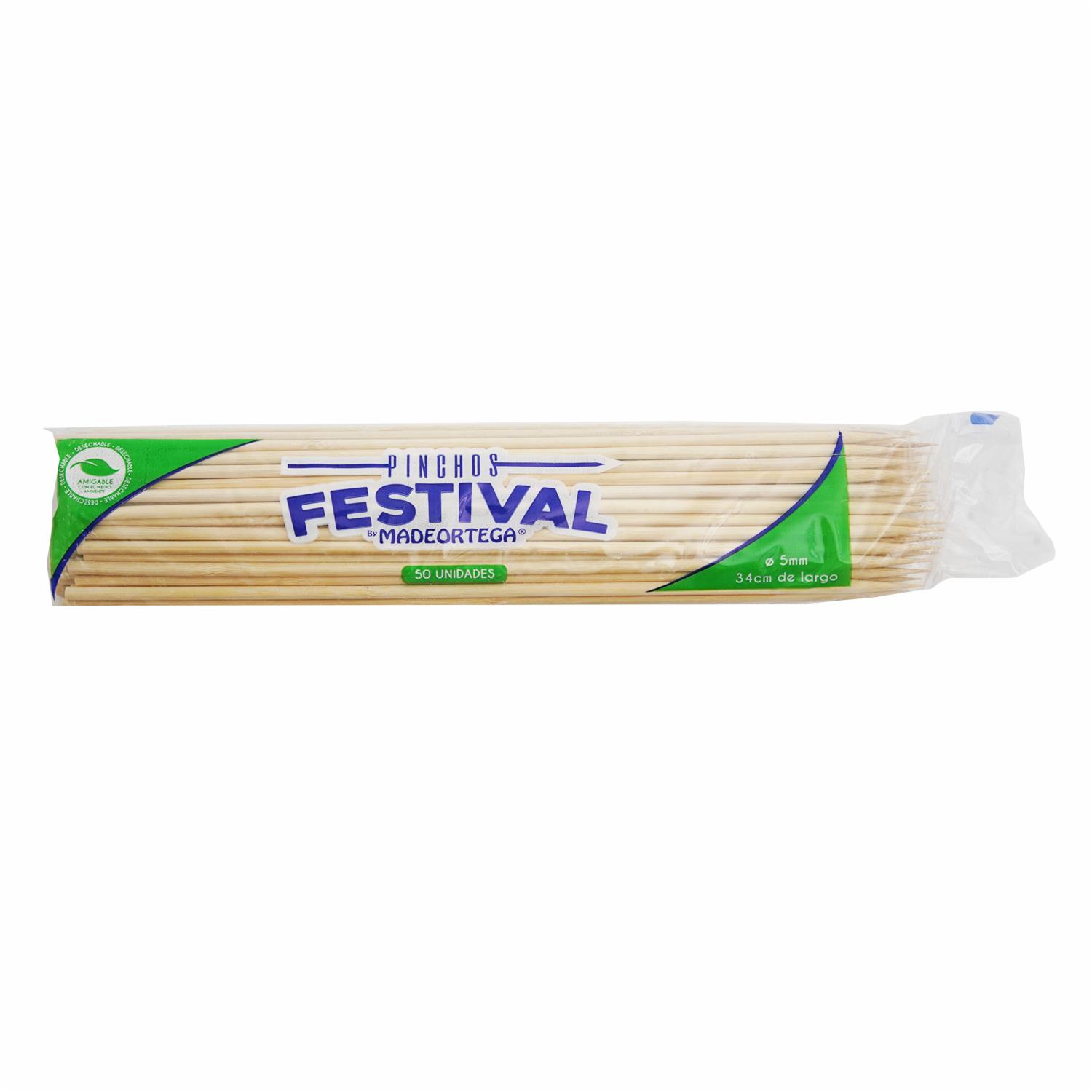 Pincho Desechable 34 Cm CARICIA 50 Uds