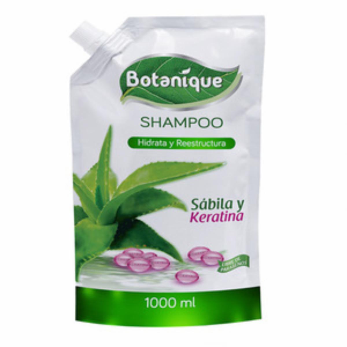 Shampoo De Cabello Con Sábila Y Keratina Doy pack BOTANIQUE 1000 Ml
