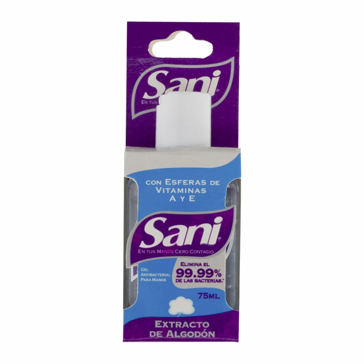 Gel De Cabello Antibacterial Algodón SANI 75 Ml