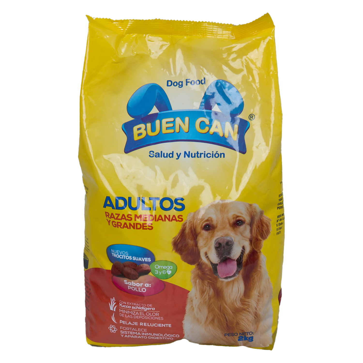 Alimento Para Perros Sabor Pollo BUEN CAN 2 Kg