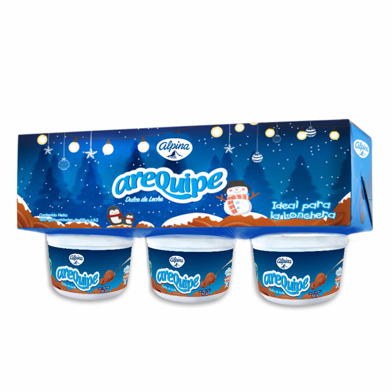 Dulce De Leche Arequipito Vaso ALPINA 6 X 50 G