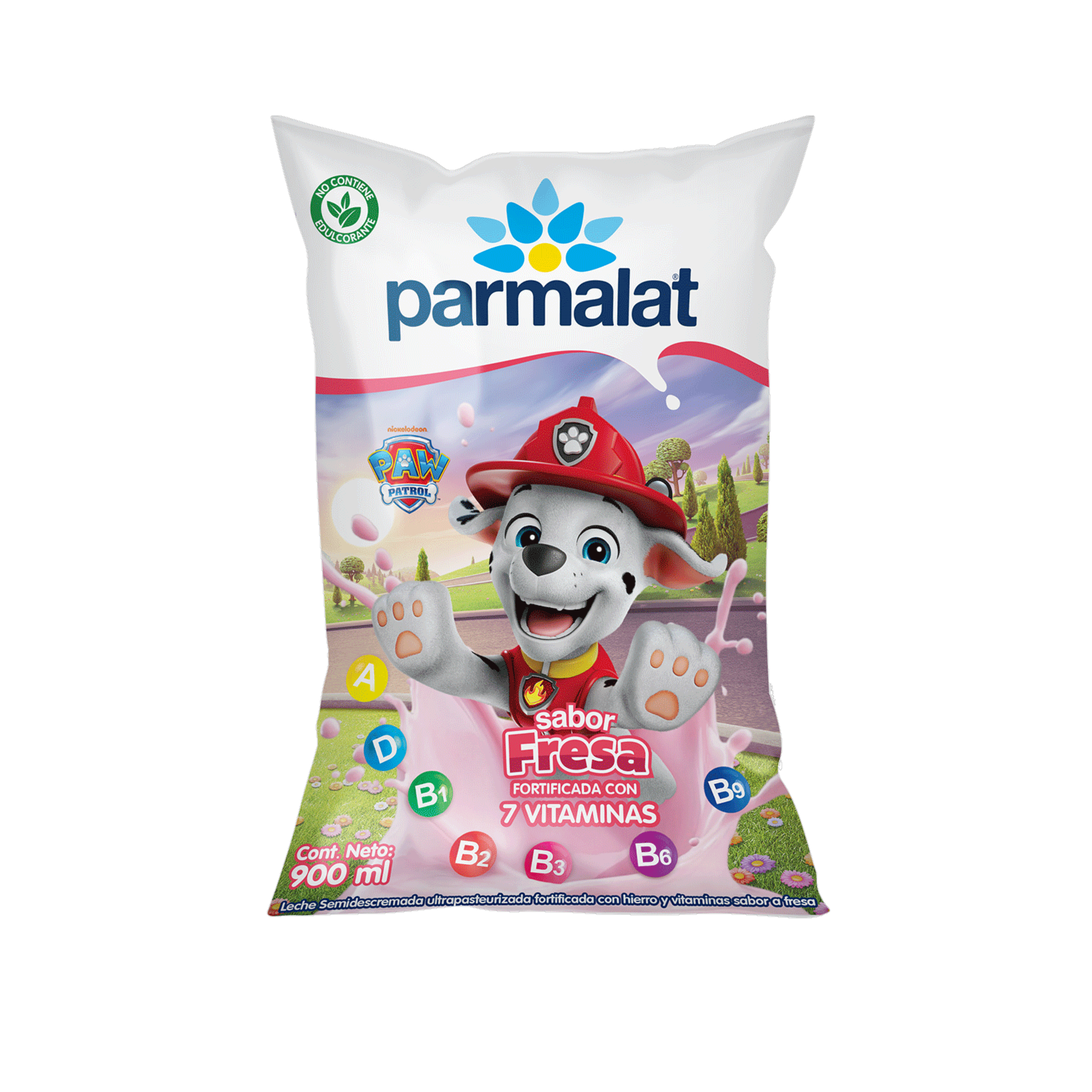 Leche Saborizada Frutilla PARMALAT 900 ML