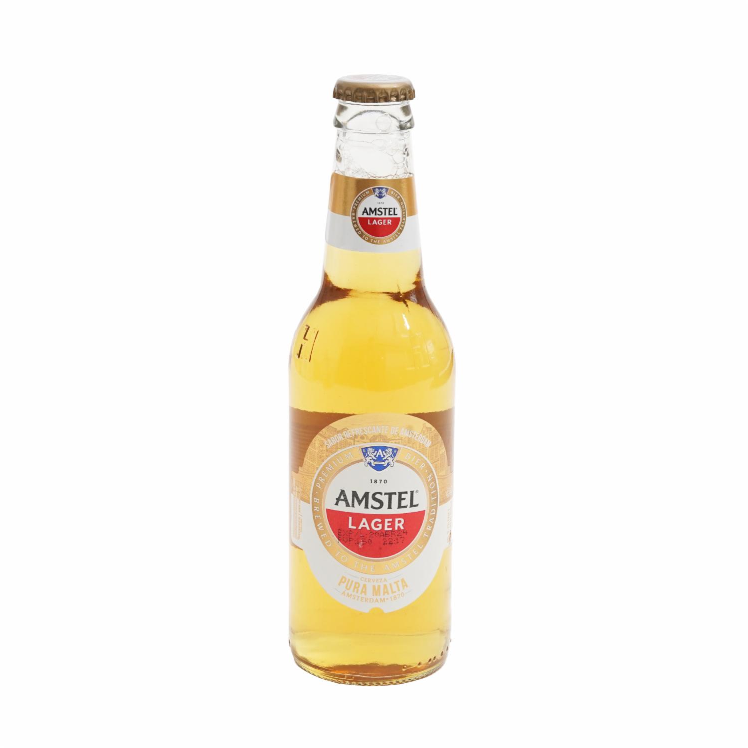 Cerveza En Botella Amstel 330 Ml