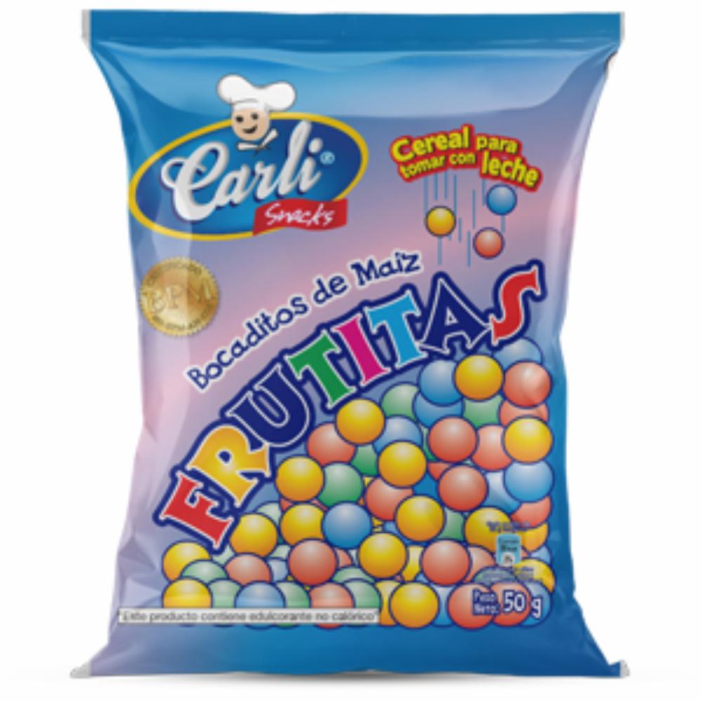 Bocaditos De Maíz Frutitas CARLI SNAKCS 50 G