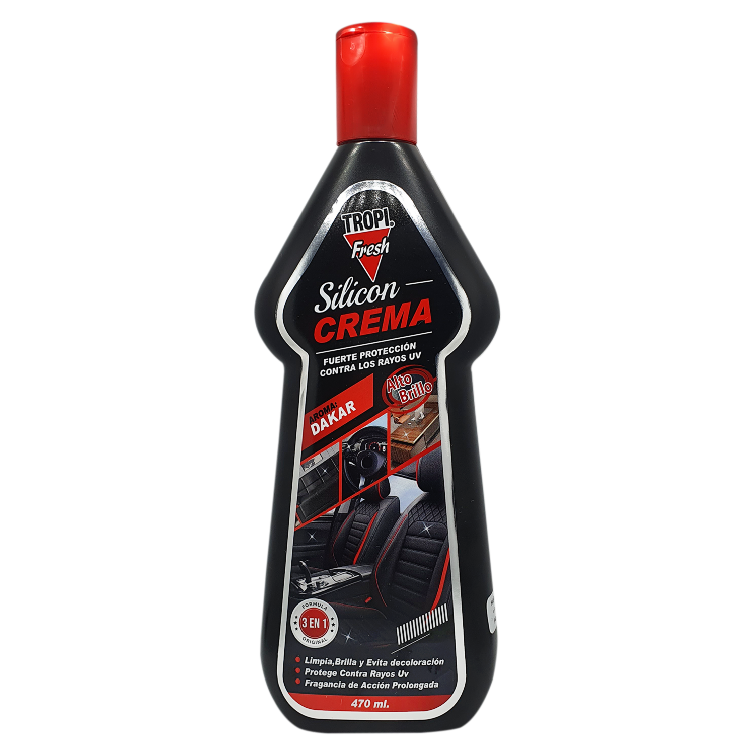 Silicón Protector En Crema 3 En 1 Aroma Drakar TROPI FRESH 470 Ml