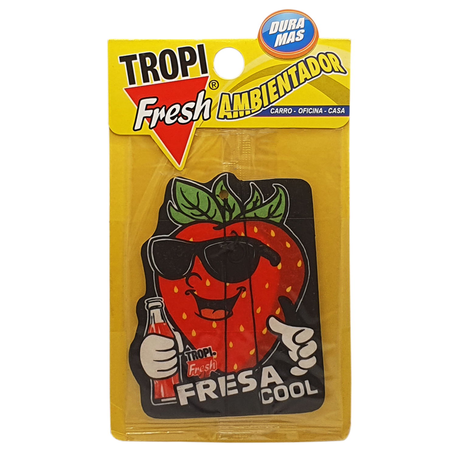 Ambiental Para Auto Con Colgador Aroma Fresa TROPI FRESH 10 G