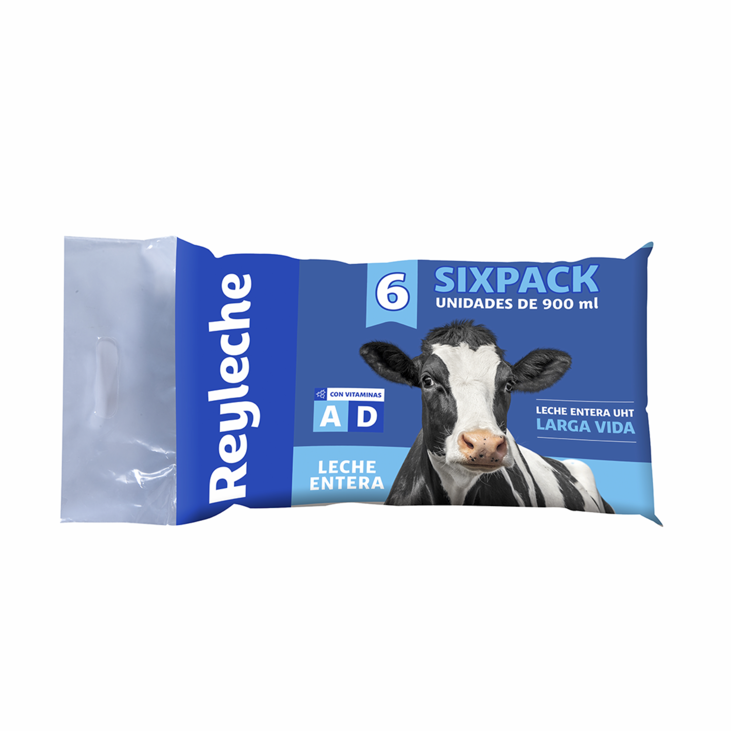 Leche Entera Larga Vida REY LECHE 6 X 900 Ml