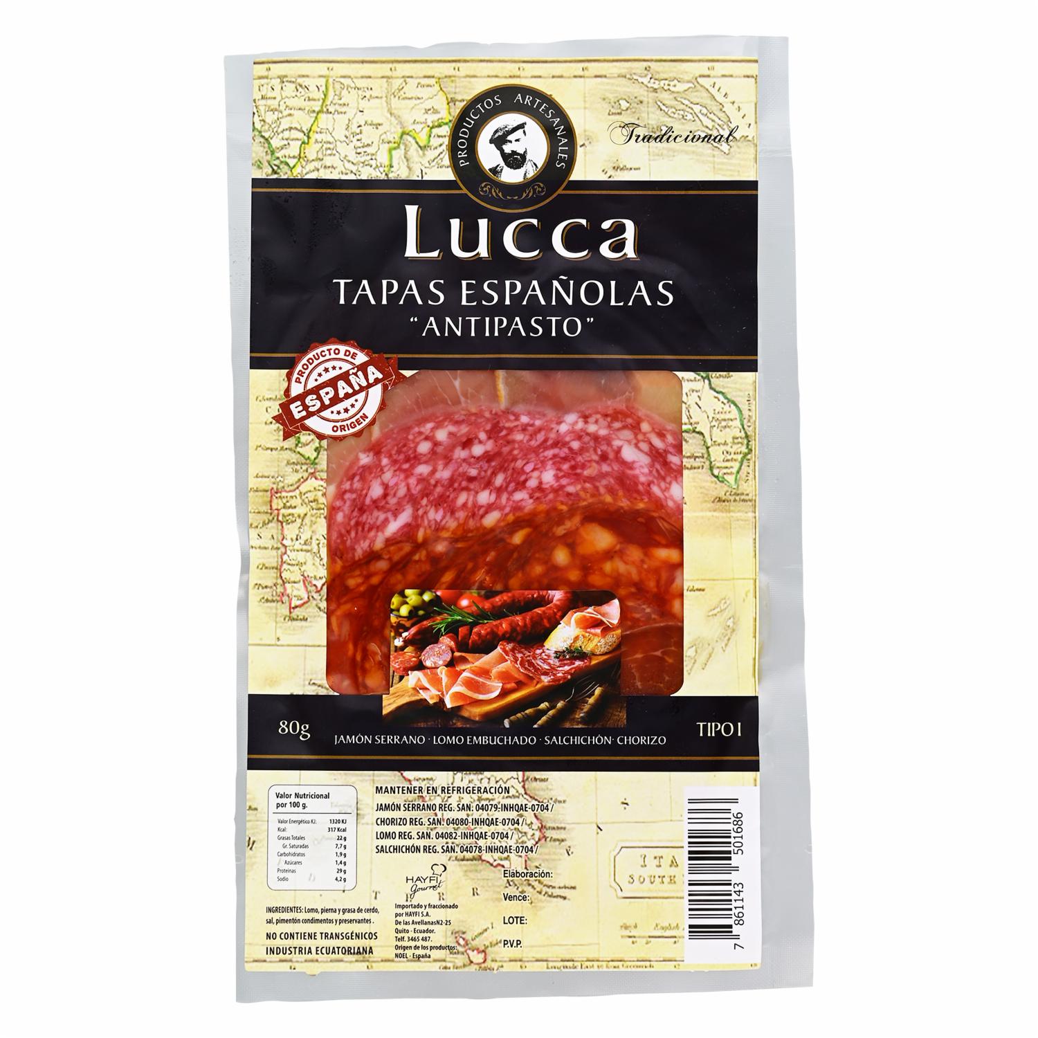 Tapas Españolas Antipasto LUCCA 80 G