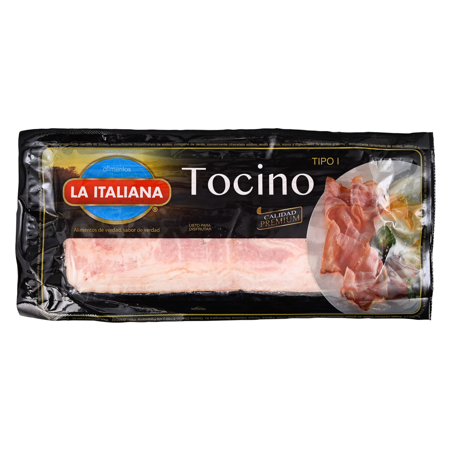 Tocino Ahumado Tipo I LA ITALIANA 200 G