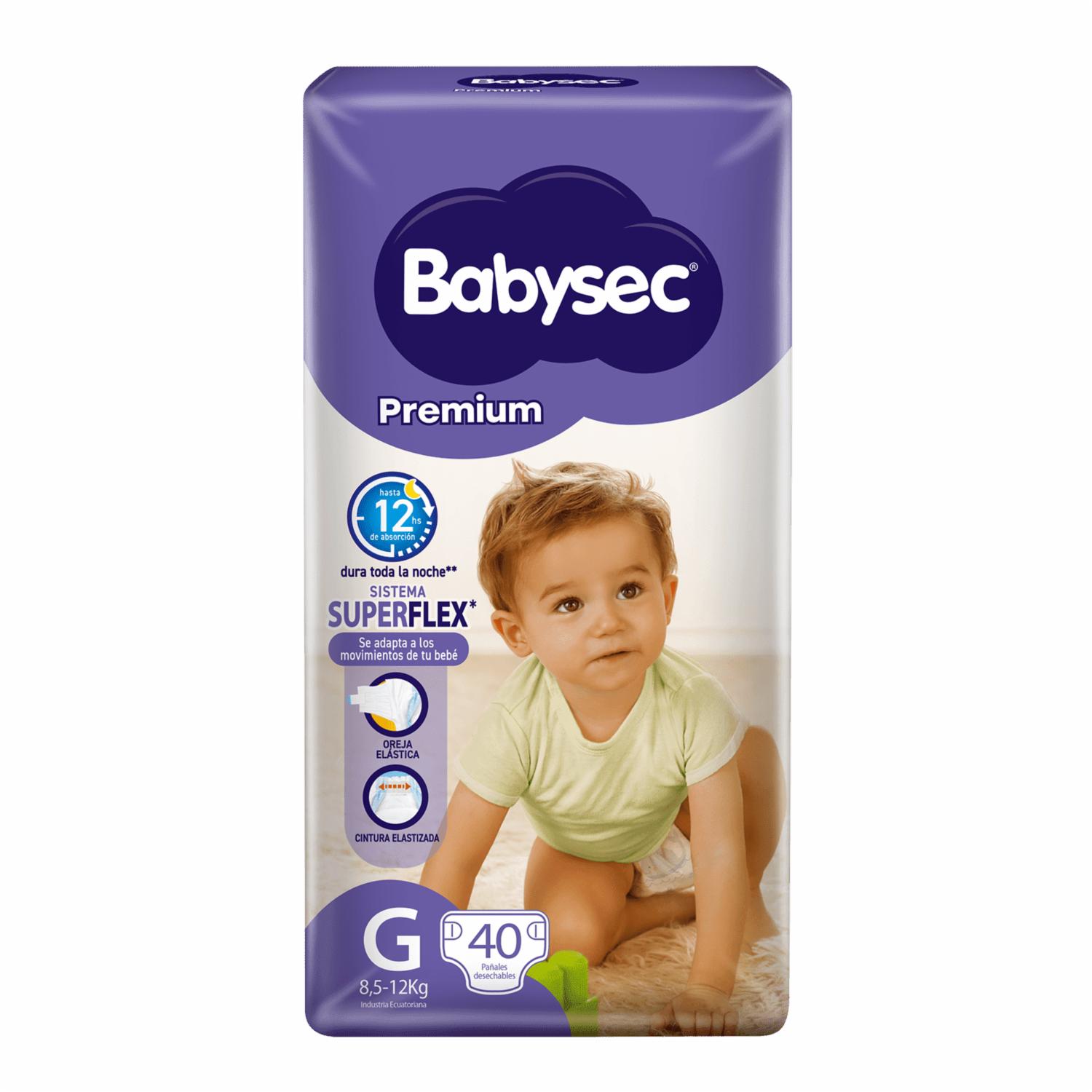 Pañal Desechable Superflex BABYSEC X 40 Uds
