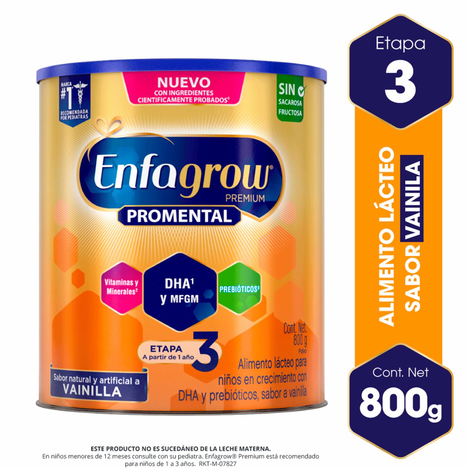 Leche Infantil Tercera Etapa Premium Promental Vainilla ENFAGROW 800 G