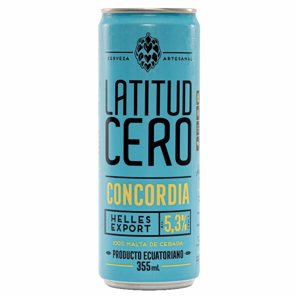 Cerveza Concordia En Lata Latitud Cero 355 Ml
