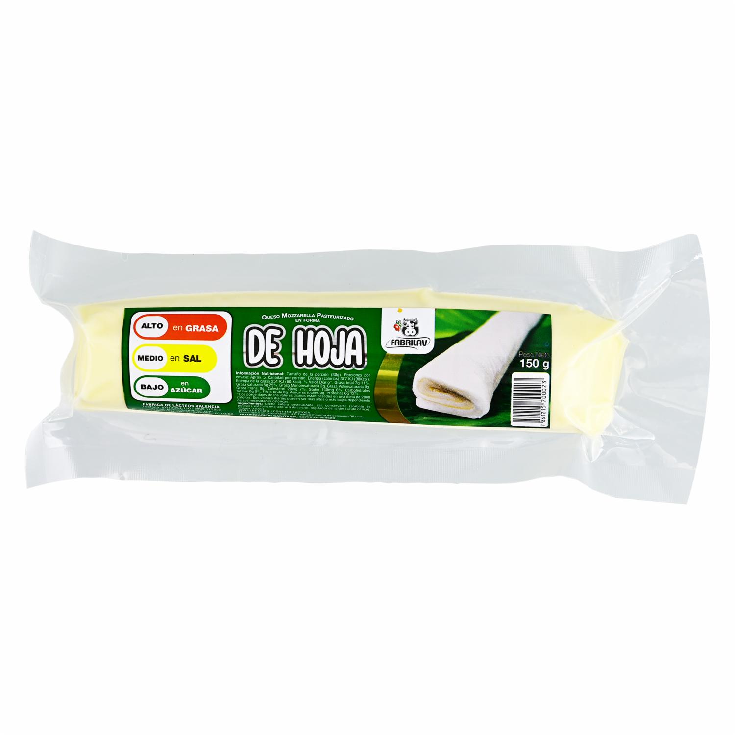 Queso De Hoja FABRILAV 150 G
