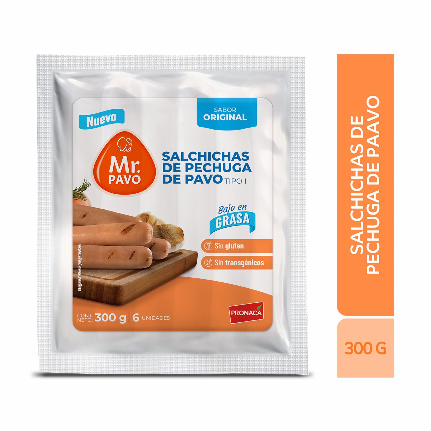 Salchichas De Pechuga De Pavo MR. PAVO 300 G