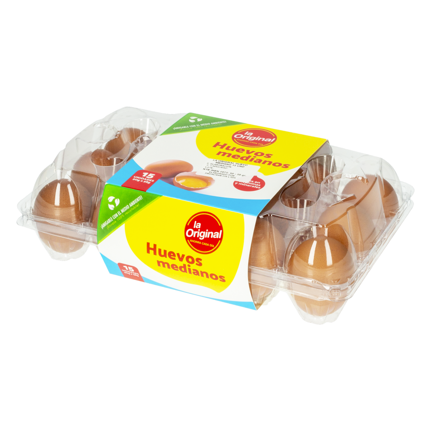 Huevos Medianos LA ORIGINAL X 15 Uds