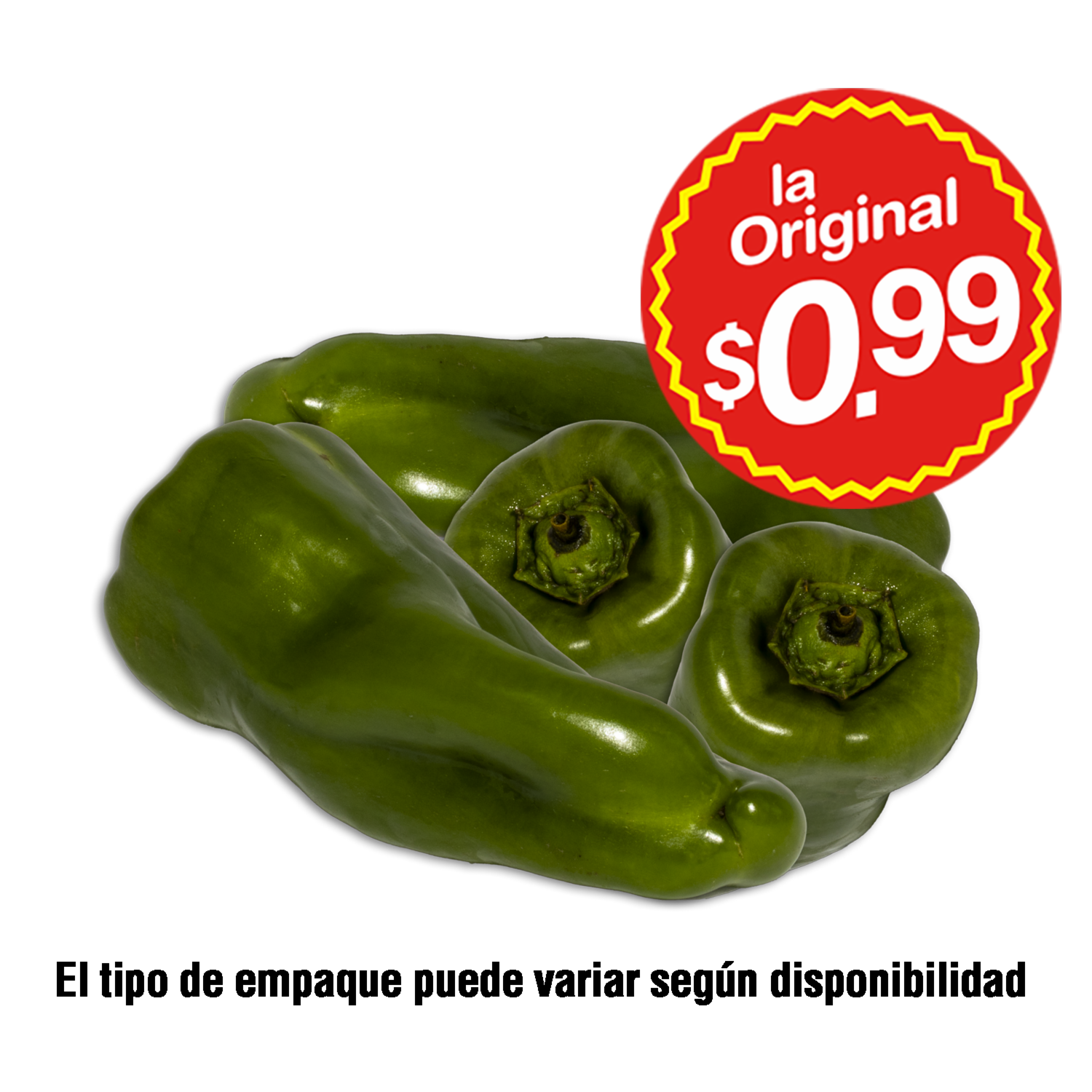 Pimiento Verde LA ORIGINAL 800 G