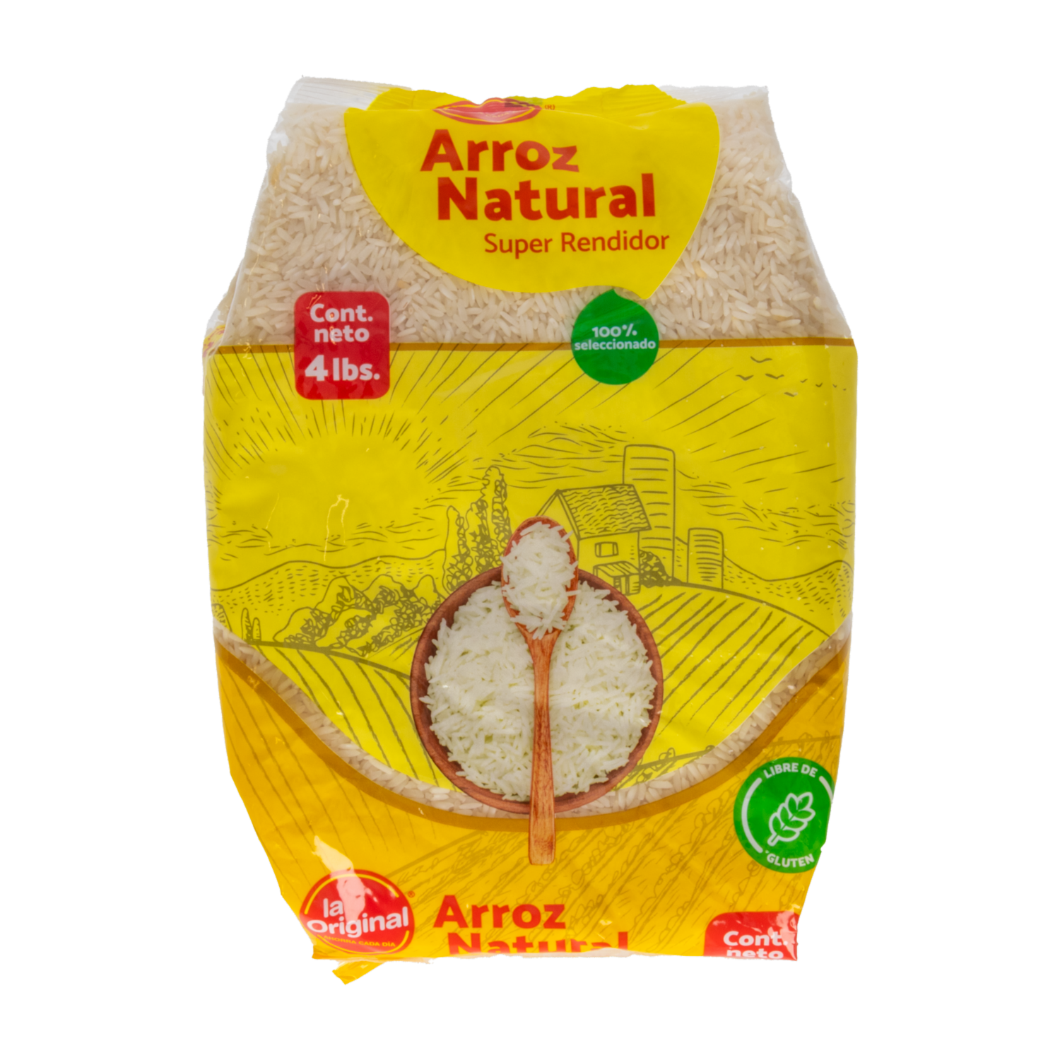 Arroz Blanco Natural Super Rendidor LA ORIGINAL 4 Lb