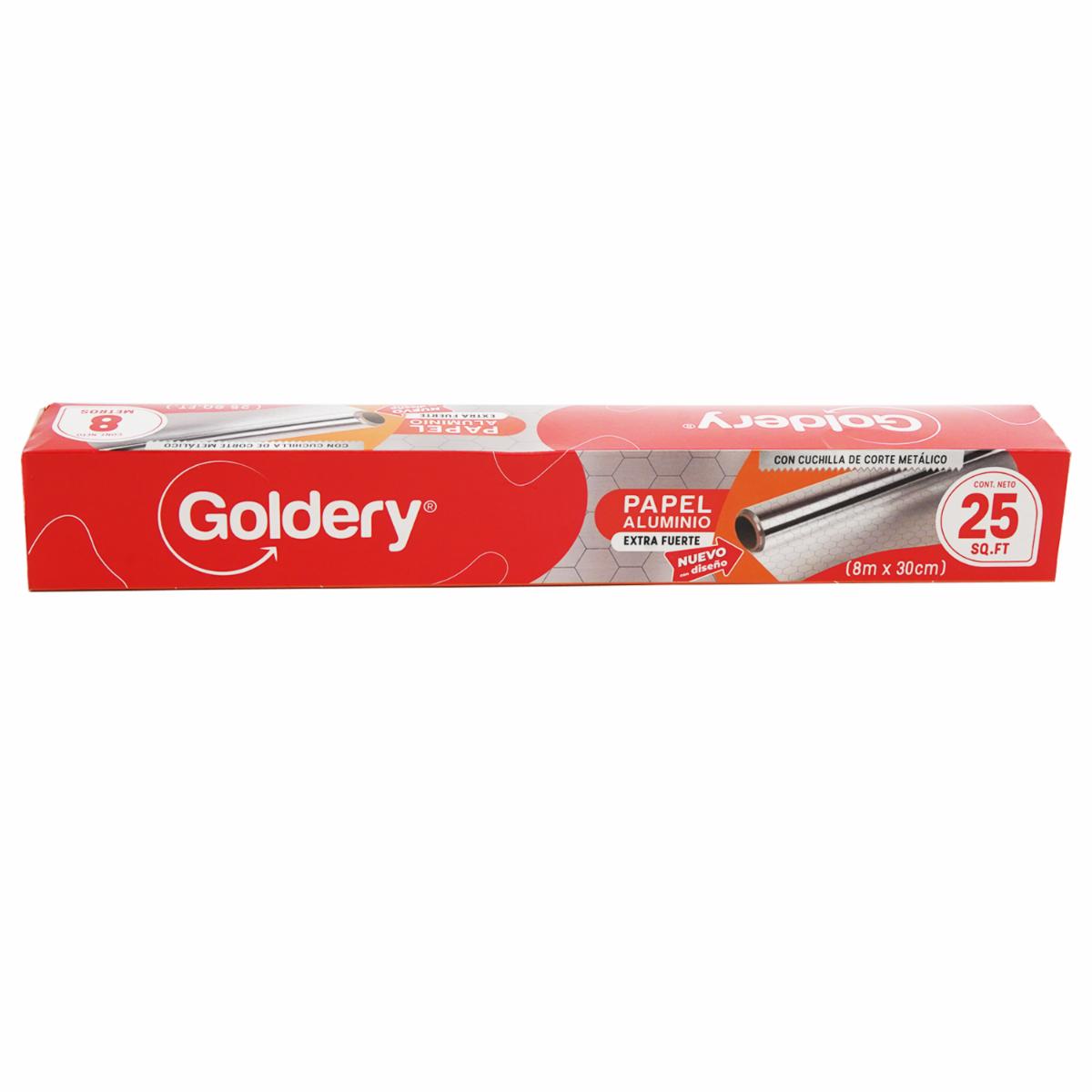Papel Aluminio GOLDERY 8 Metros
