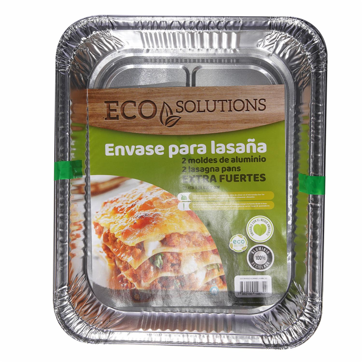 Envases De Aluminio Para Lasaña GOLDERY 1 X 2 Uds