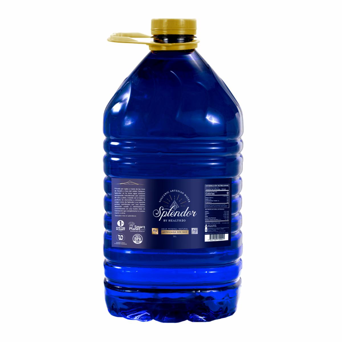 Agua Sin Gas Mineral Natural Artesiana SPLENDOR 5 Litros
