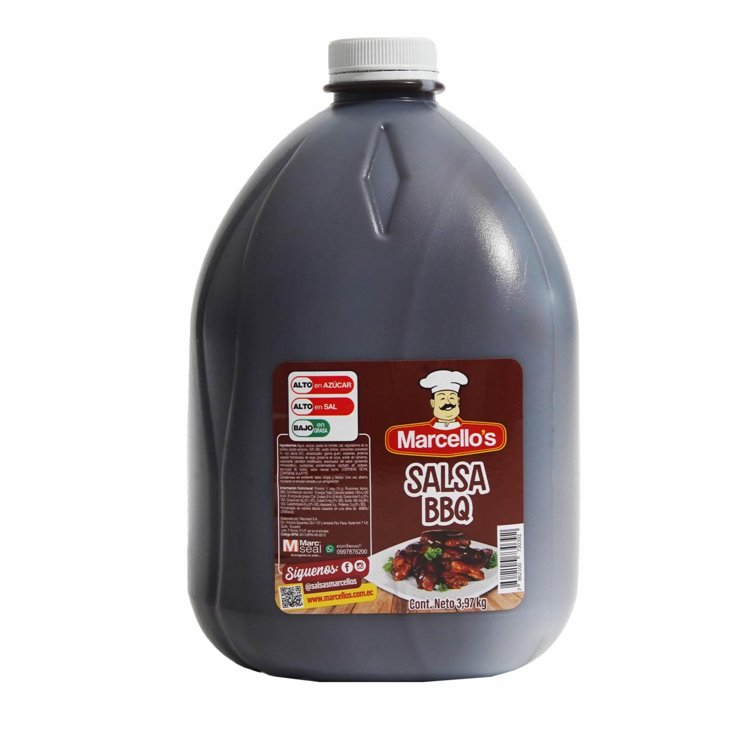Salsa Bbq Clásica MARCELLO’S 3970 g