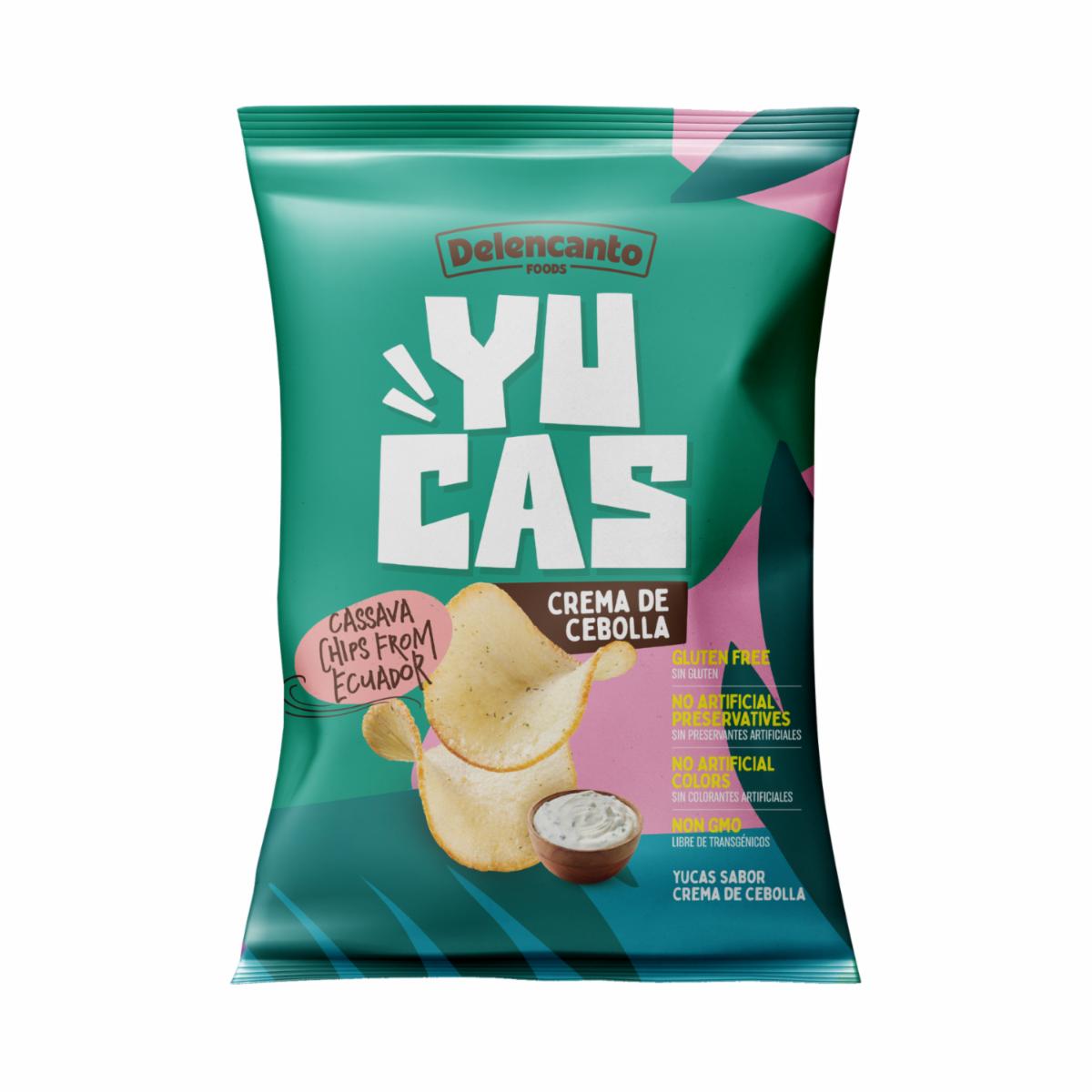 Chips De Yuca Frita Sabor Crema De Cebolla YUCAS 112 G