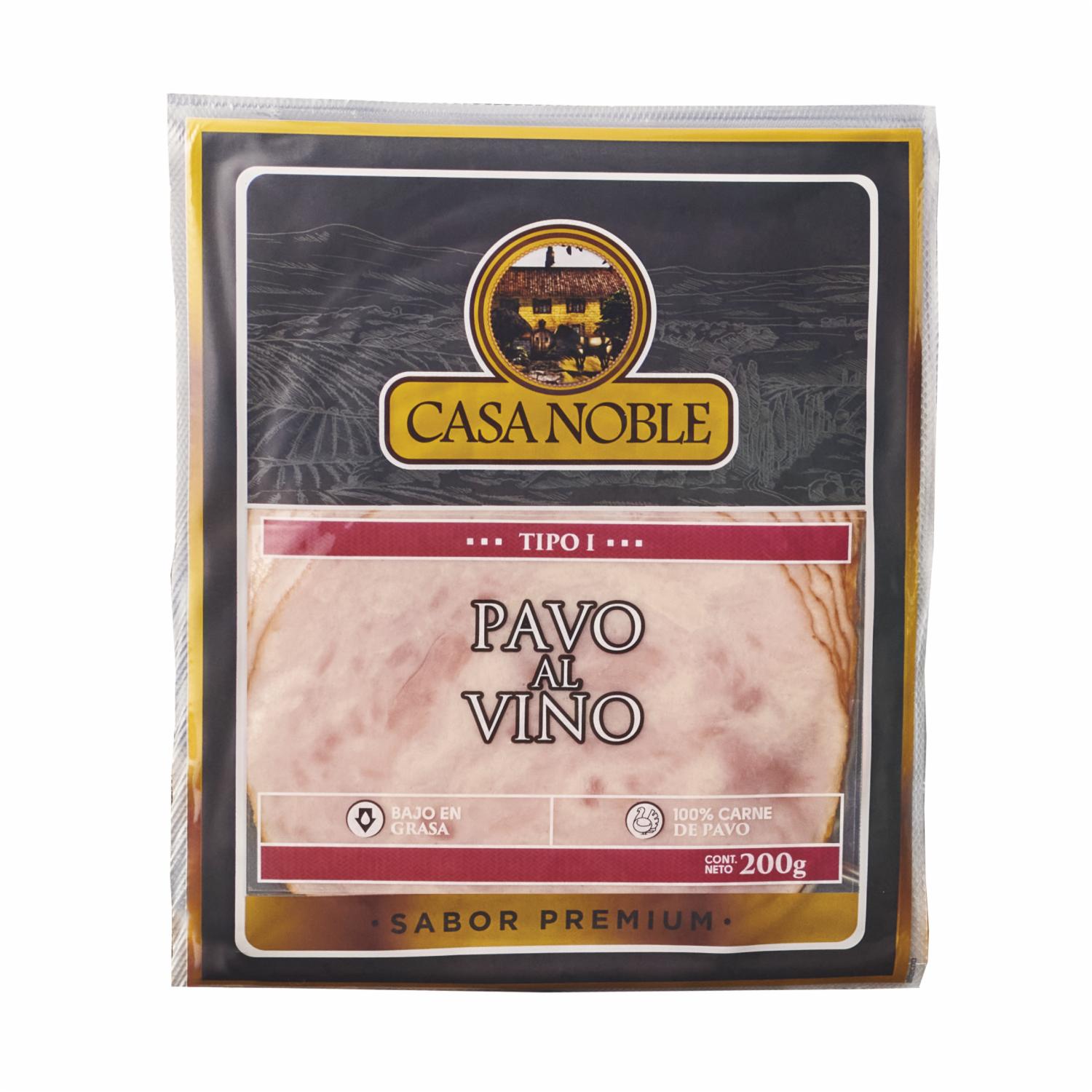 Jamón De Pavo Al Vino CASA NOBLE 200 G