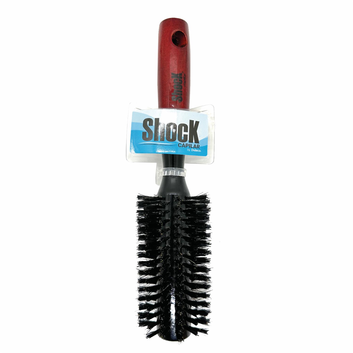 Cepillo De Cabello De Madera Negro Mediano SHOCK Unidad