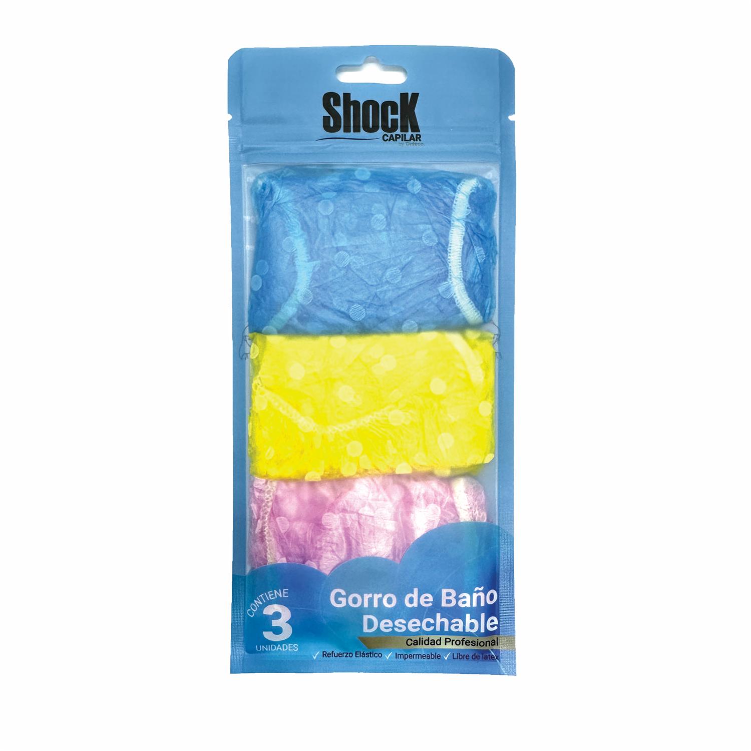Gorro De Baño De Baño Desechable X 3 SHOCK Paquete