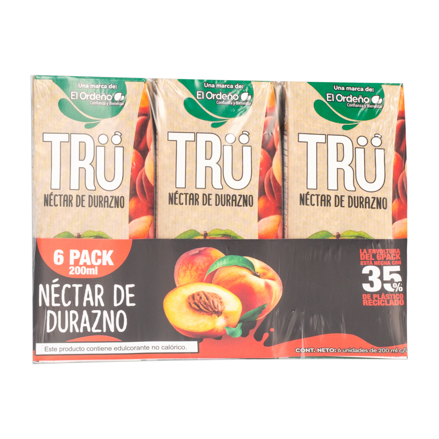 Néctar De Durazno TRÜ 6 X 200 Ml