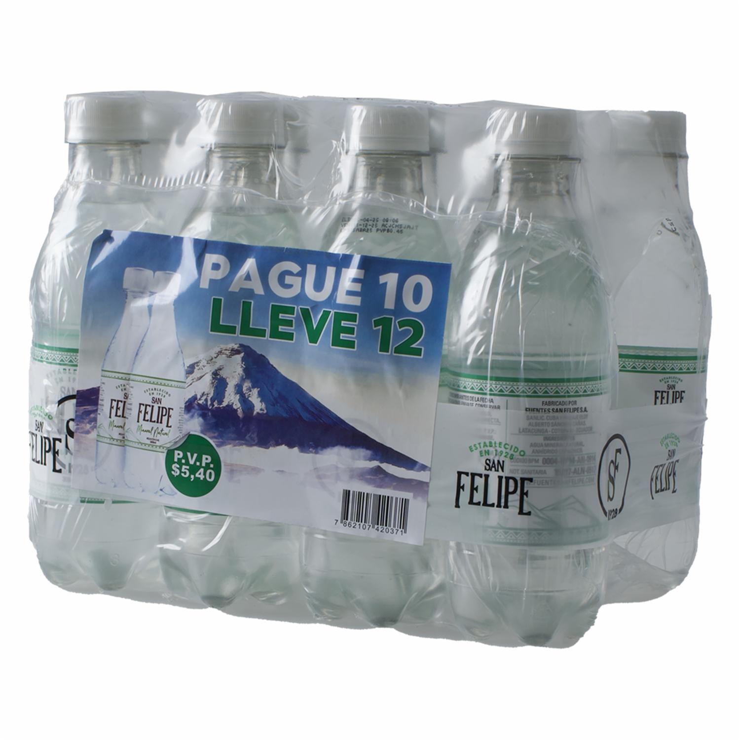 Agua Pague 10 Lleve 12 SAN FELIPE 12 x 330ml