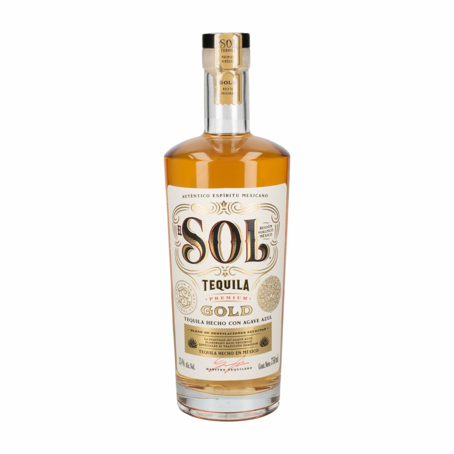 Tequila Gold El Sol 750 Ml