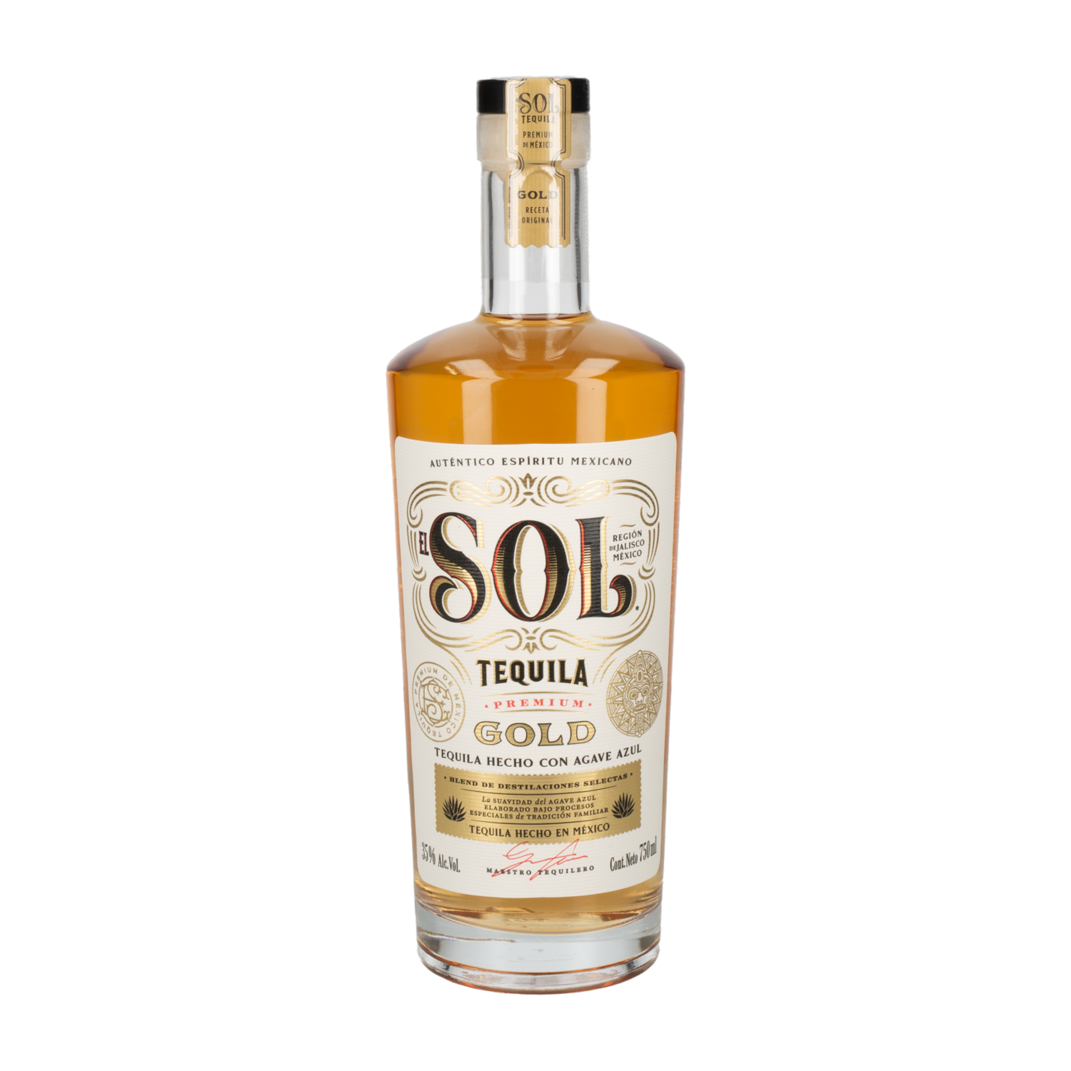 Tequila Gold EL SOL 750 Ml