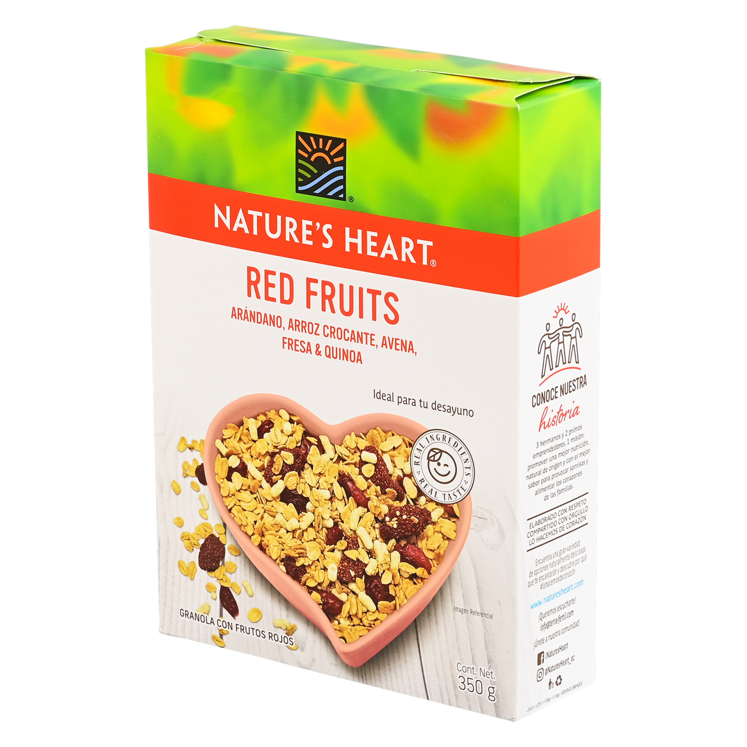Granola Crocante Frutos Rojos NATURE’S HEART 350 G