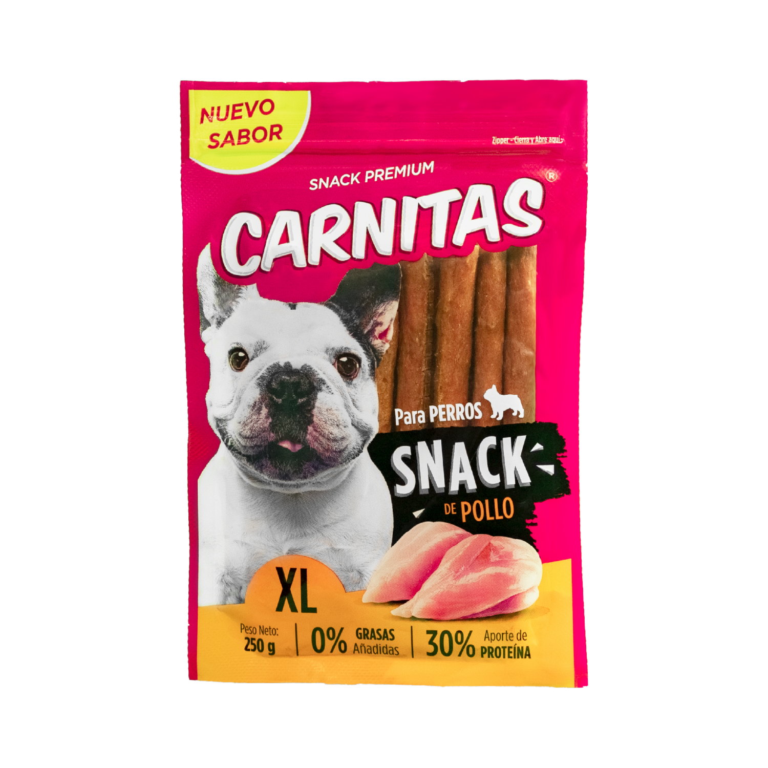 Snack Para Perros De Pollo Xl CARNITAS 250 G