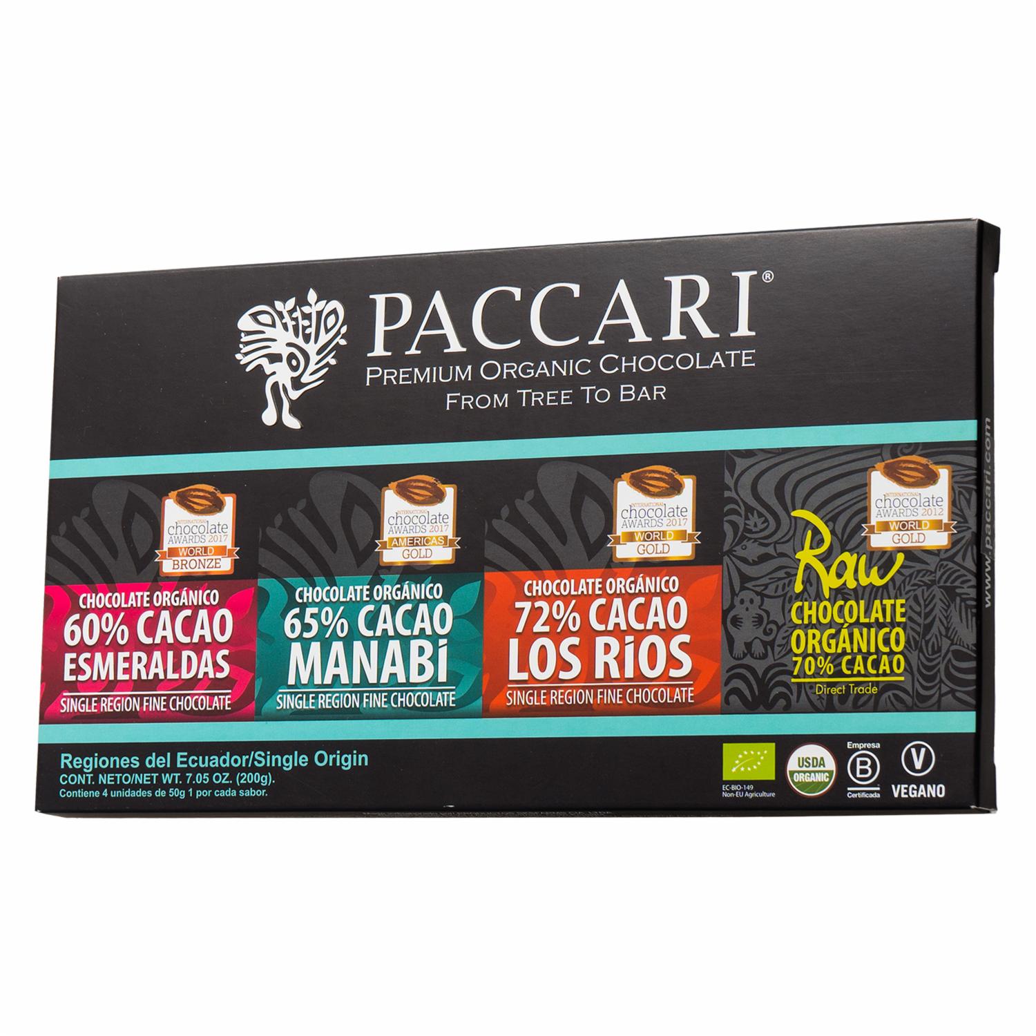 Chocolate Regionales Del Ecuador Gift Box PACCARI 200g