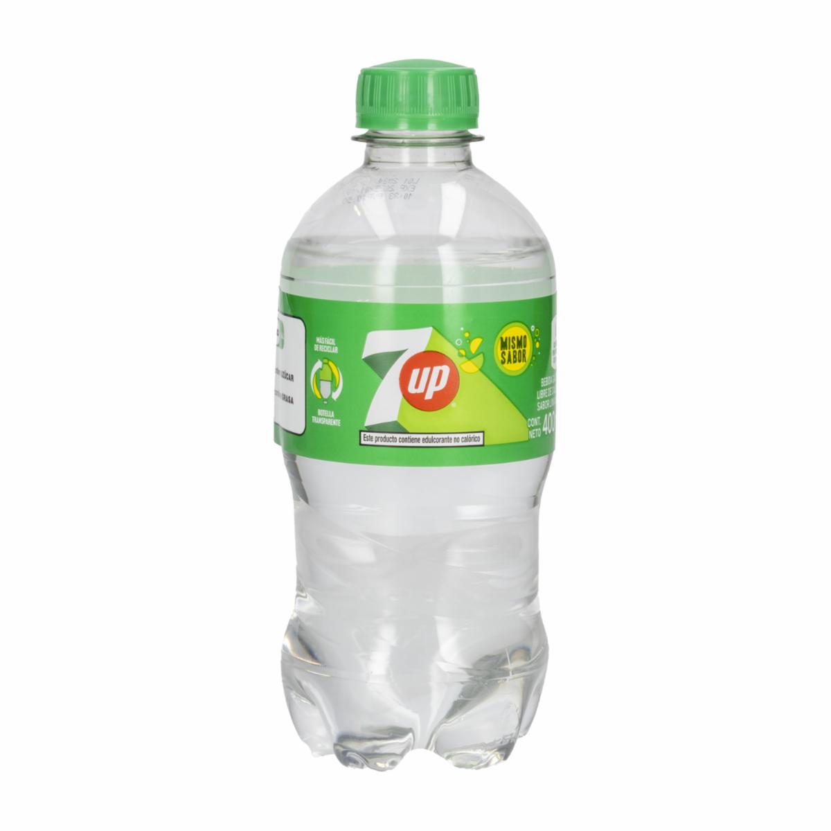 Bebida Gaseosa Sabor A Lima Limón Sin Azúcar SEVEN UP 400 Ml