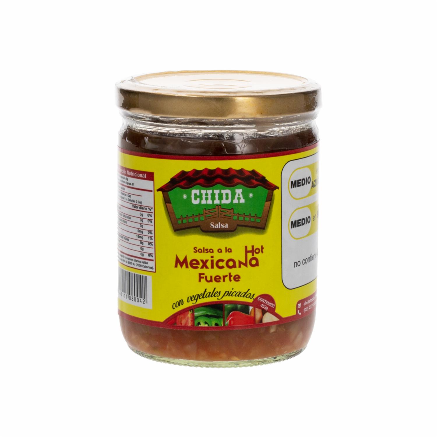 Salsa Mexicana Picante Fuerte CHIDA 453 G
