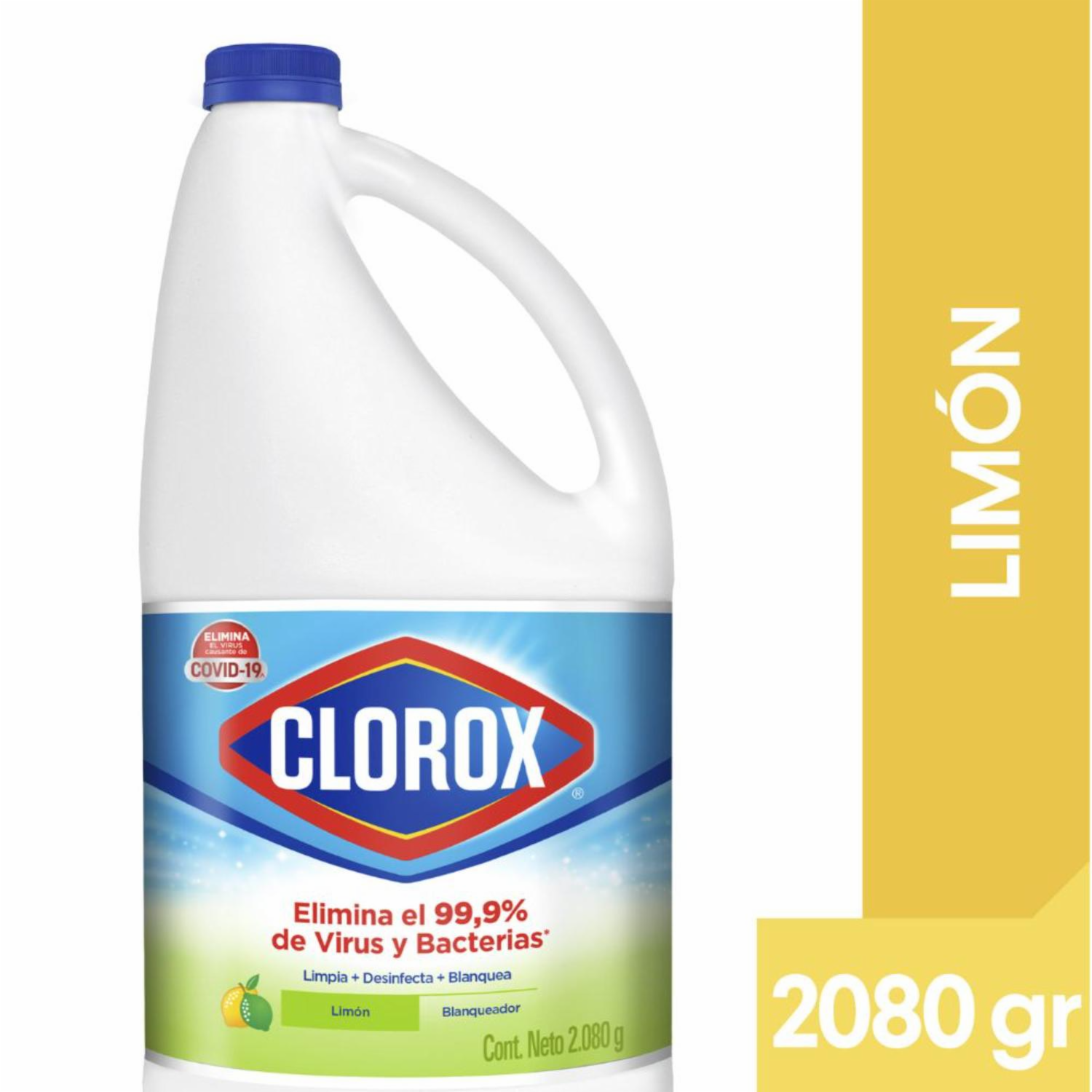 Cloro Líquido Limón Botella CLOROX 2080 G
