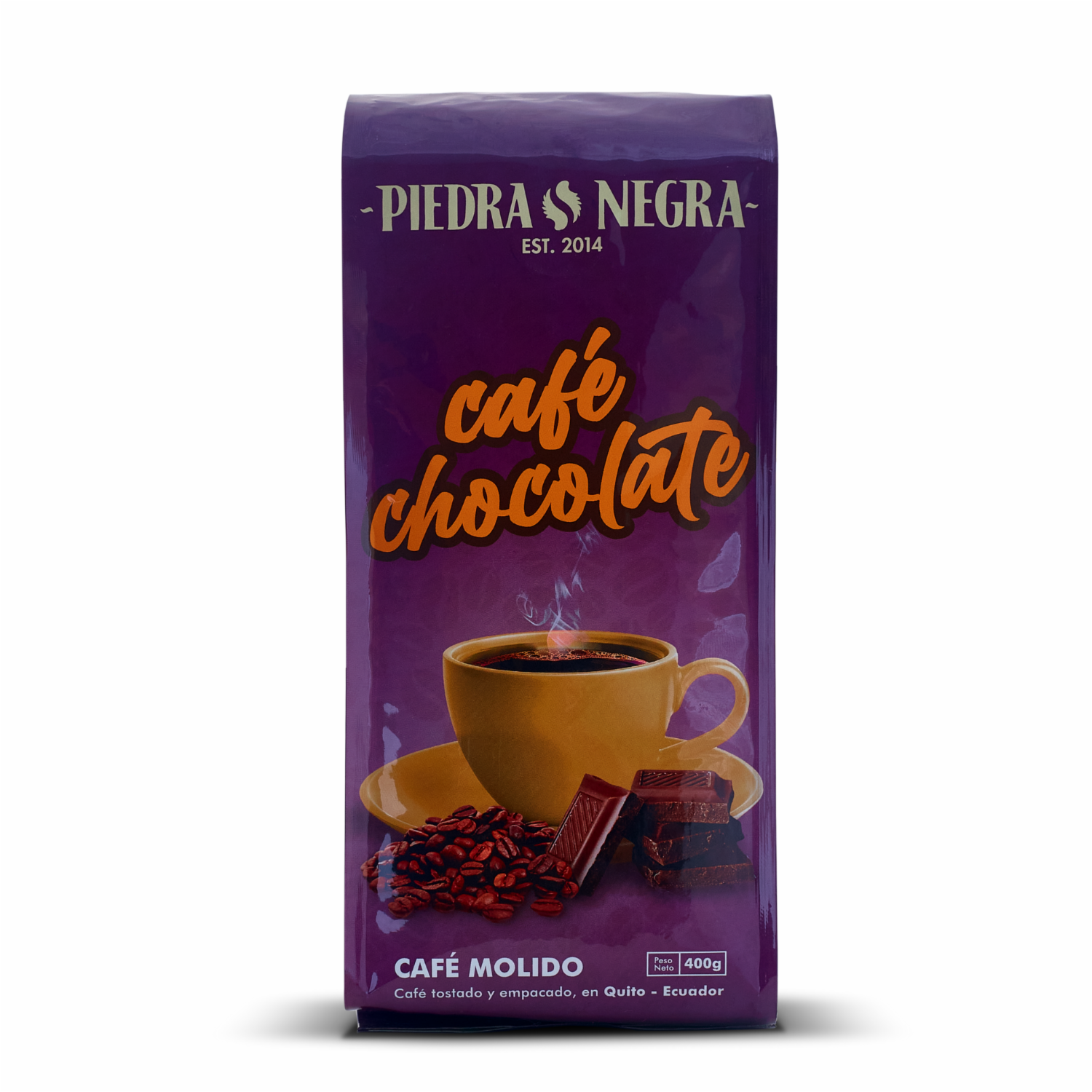 Café Tostado Y Molido Con Chocolate PIEDRA NEGRA 400 G